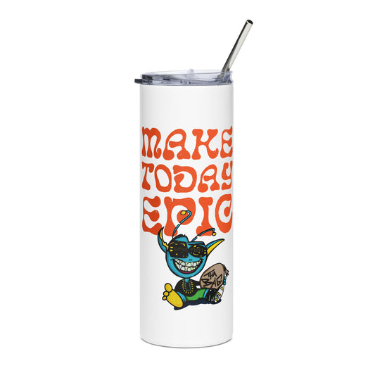 Make Today Epic| Stainless steel SPACE FOOD tumbler